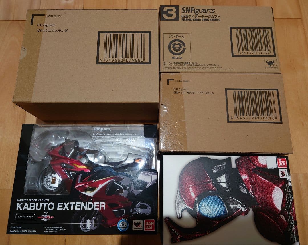 真骨彫製法　仮面ライダーカブト　ガタック　ダークカブト　バイク　5点