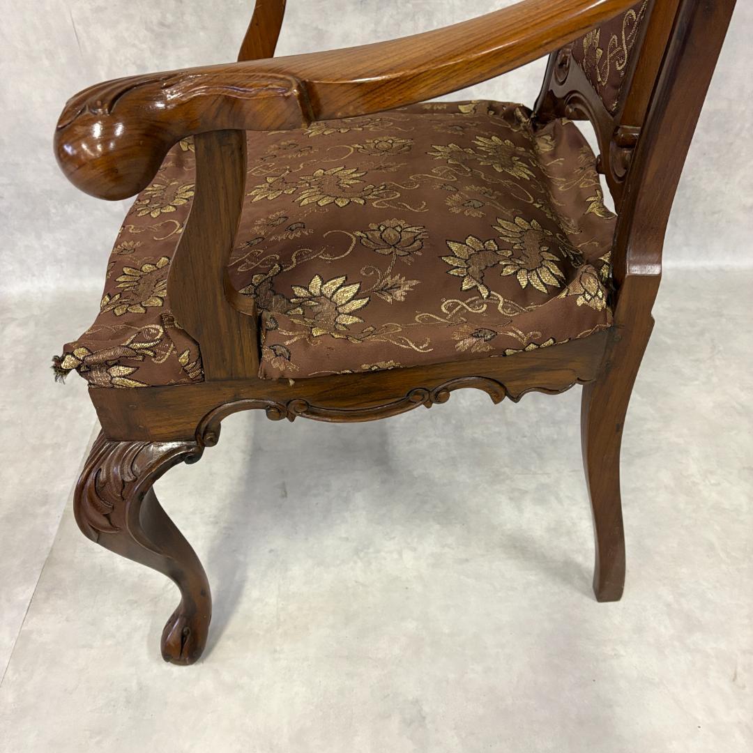 ロココ調 ハイバックアームチェア【A】