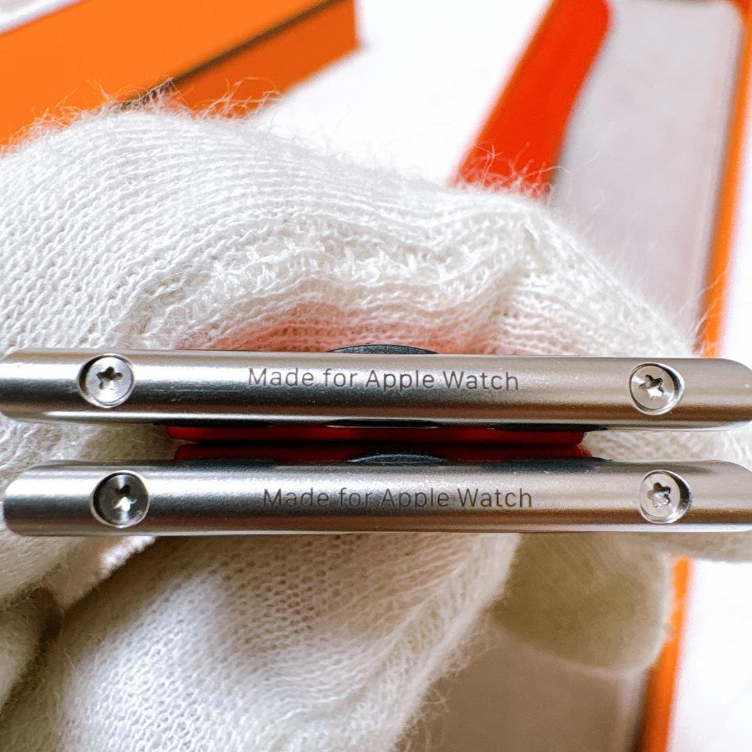 美品✨HERMES エルメス アップルウォッチ用ベルト ヴォースイフト レッド