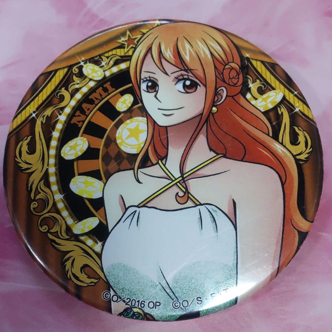 お台場みんなの夢大陸限定 ドでか缶バッジ ONE PIECE ナミ 2016