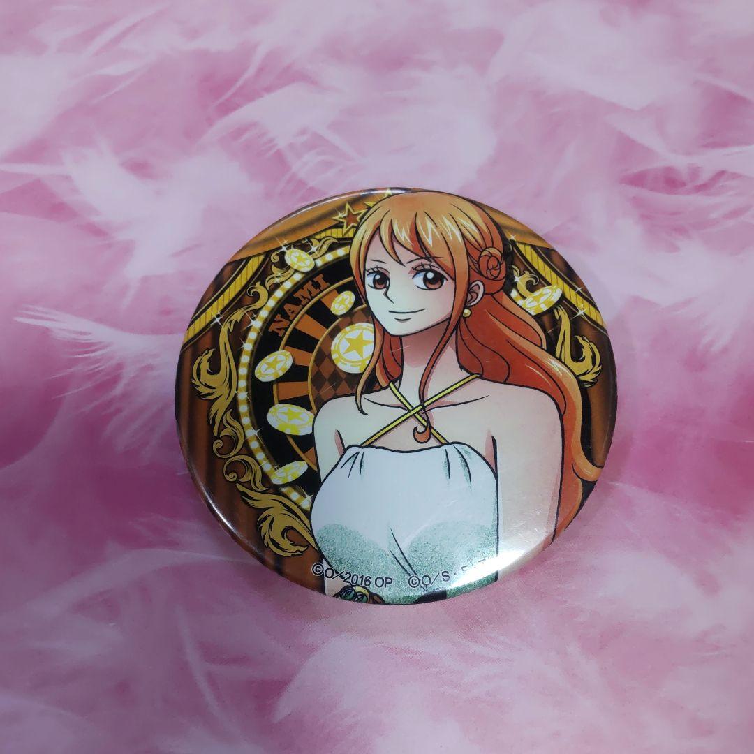 お台場みんなの夢大陸限定 ドでか缶バッジ ONE PIECE ナミ 2016