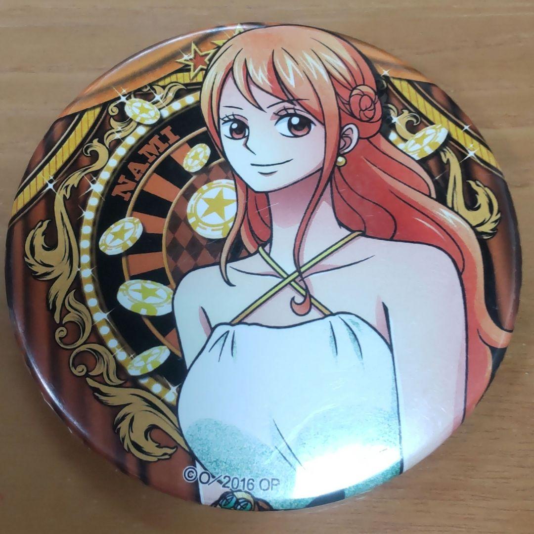 お台場みんなの夢大陸限定 ドでか缶バッジ ONE PIECE ナミ 2016