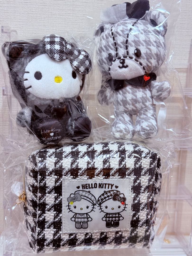 Kastane HelloKitty ぬいぐるみチャーム　マスコット　3点セット