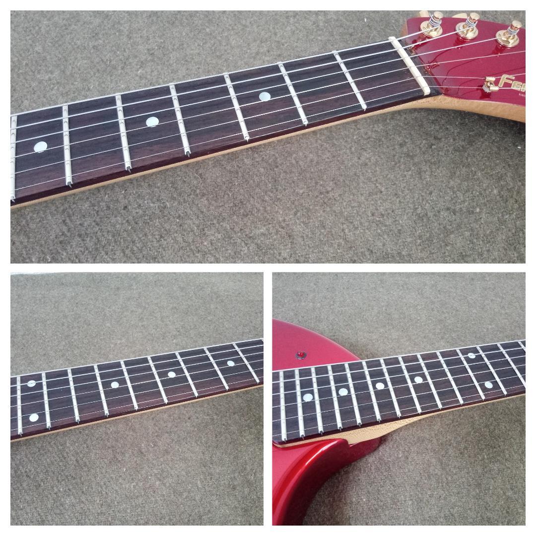 フェルナンデス ZO-3ギター レッド×ゴールドパーツ