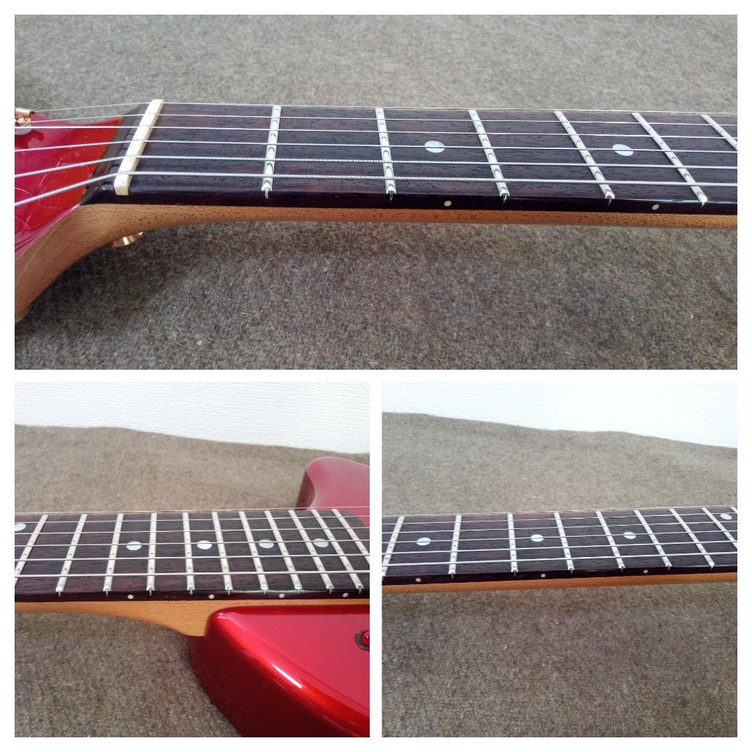 フェルナンデス ZO-3ギター レッド×ゴールドパーツ