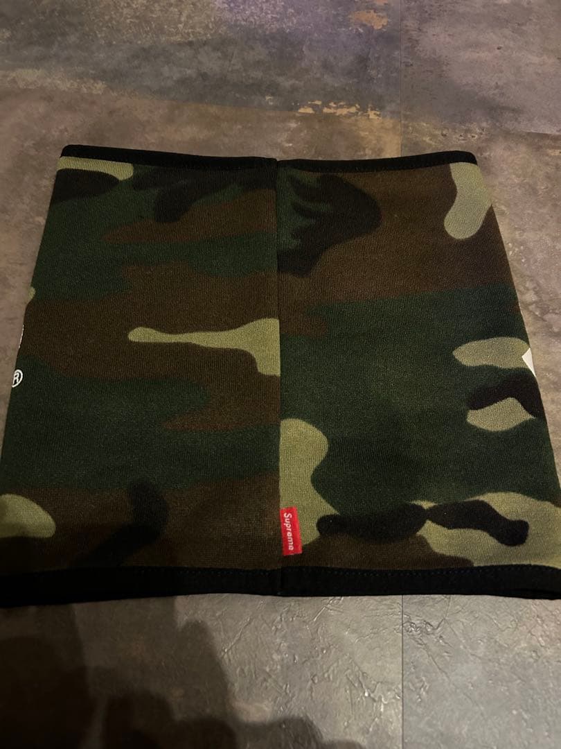 Supremeネックウォーマー fleece neck gaiter カモ　美品