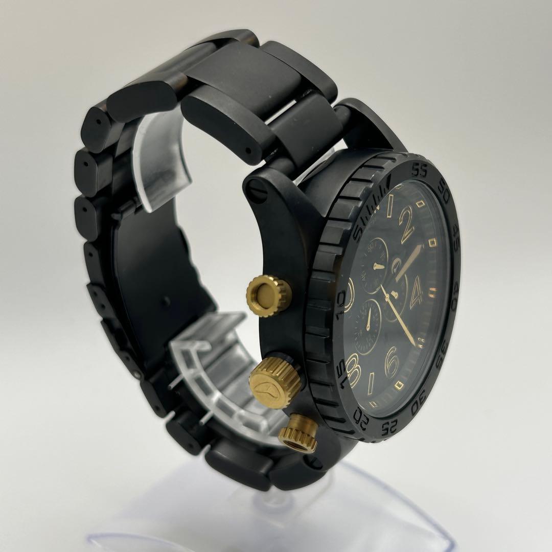 NIXON クロノグラフ 腕時計 ブラック/ゴールド