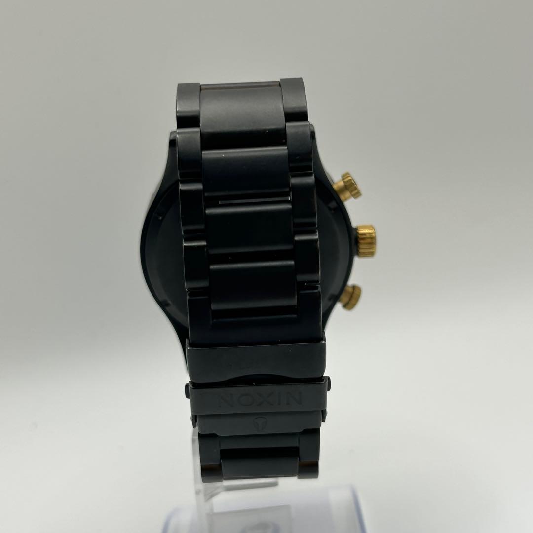 NIXON クロノグラフ 腕時計 ブラック/ゴールド