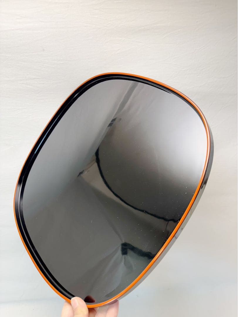 ほぼ未使用 懐石道具 胴張形 黒塗り縁紅 会席膳 5客揃 懐石盆 銘々盆 元箱