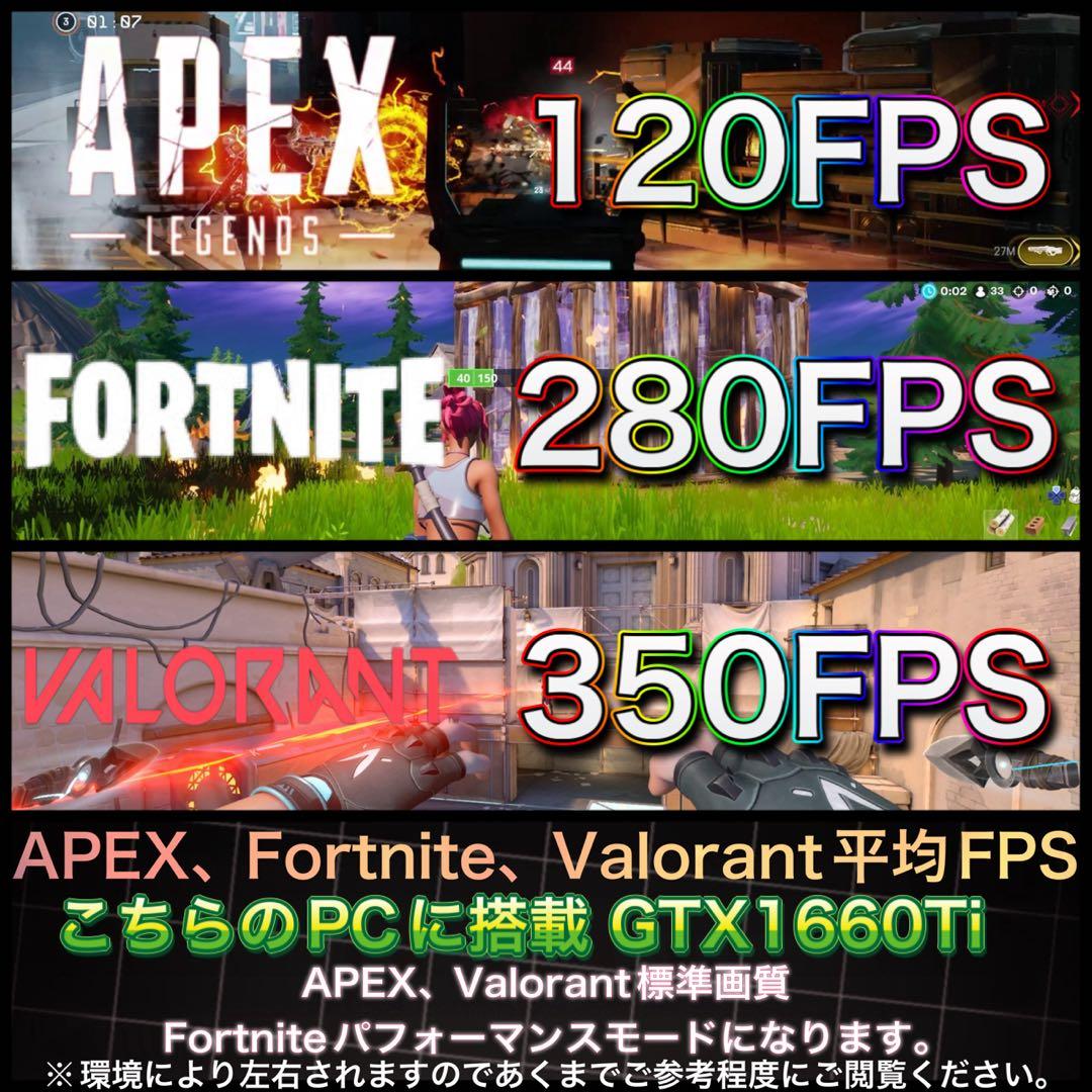 PCデビューにも◎Ryzen5&GTX1660Ti搭載ゲーミングPCフルセット