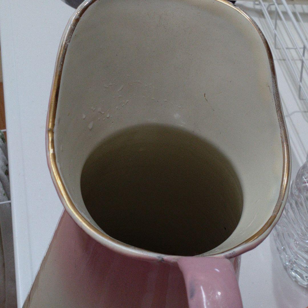 フランス　アンティーク　薔薇柄のジャグ