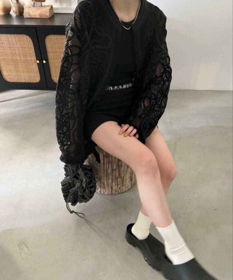 【Ameri Vintage】MEDI LOGO KNIT SET UP