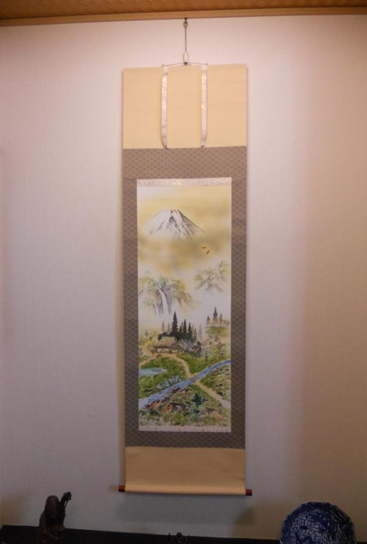 掛け軸 辻至道 方殺封印 十二支守り木 恵方図 絹本 希少 茶道具 掛軸 美品