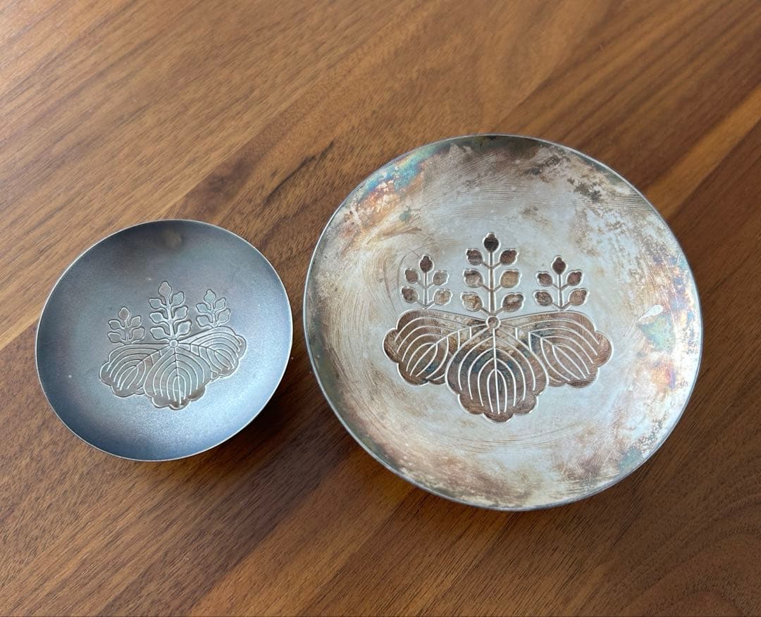 銀杯　農林内臣　贈　銀盃　純銀　SILVER 1000 造幣局　国旗　おまけ付き