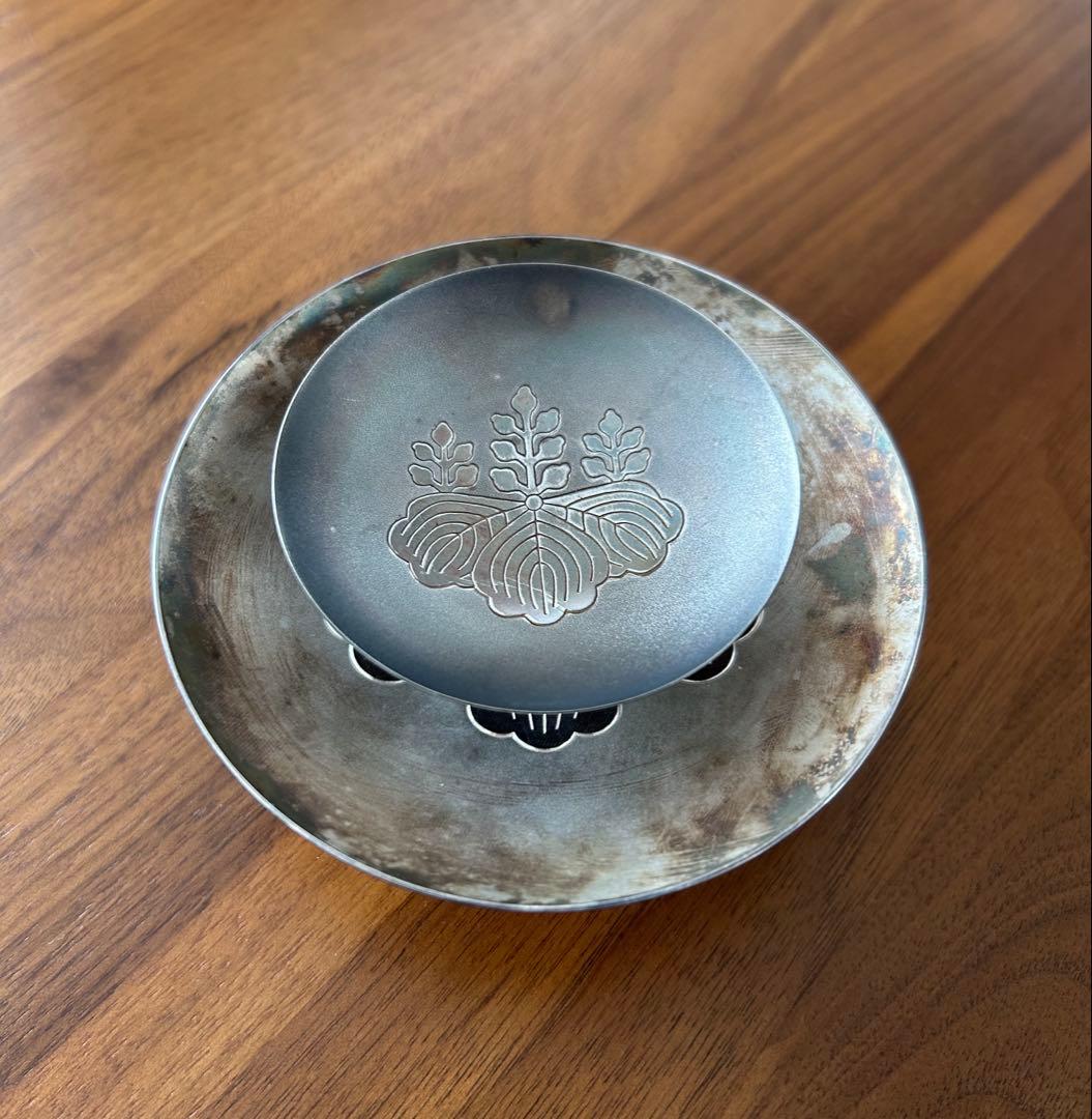 銀杯　農林内臣　贈　銀盃　純銀　SILVER 1000 造幣局　国旗　おまけ付き