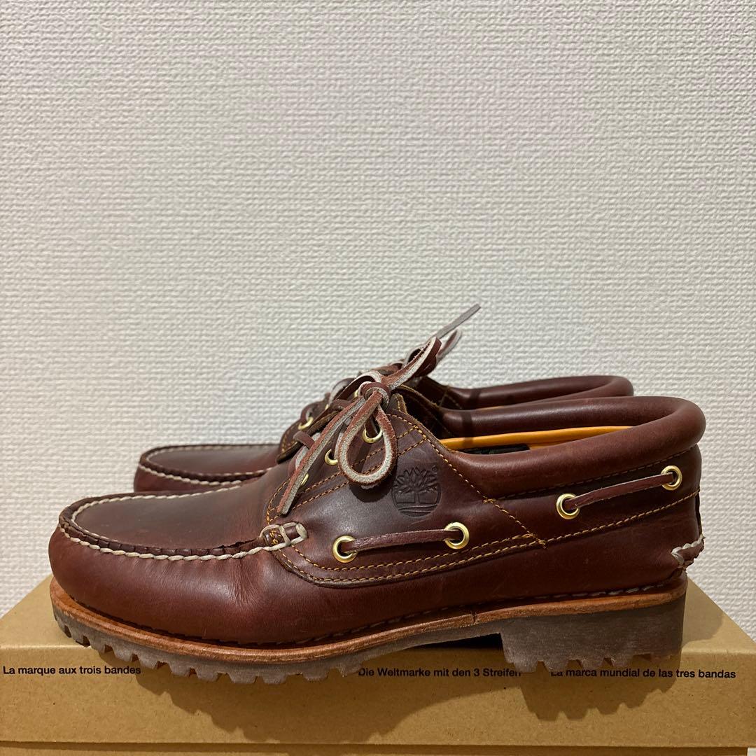 ティンバーランド　3eye バーガンディ　モカシン デッキシューズ