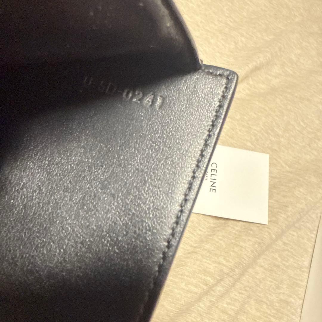 CELINE スモール フラップウォレット トリオンフ ブラック　財布