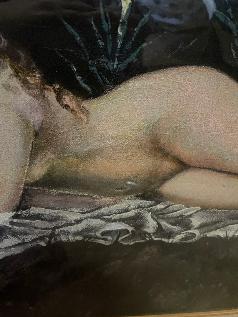 aqua蔵出し　模写　無名　裸女　油絵　山本芳翠《裸婦》？