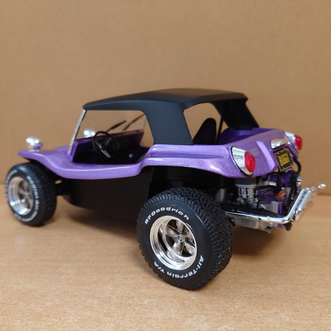 1/18 メイヤーズ マンクス バギー ソフトルーフ パープル ソリド製ミニカー
