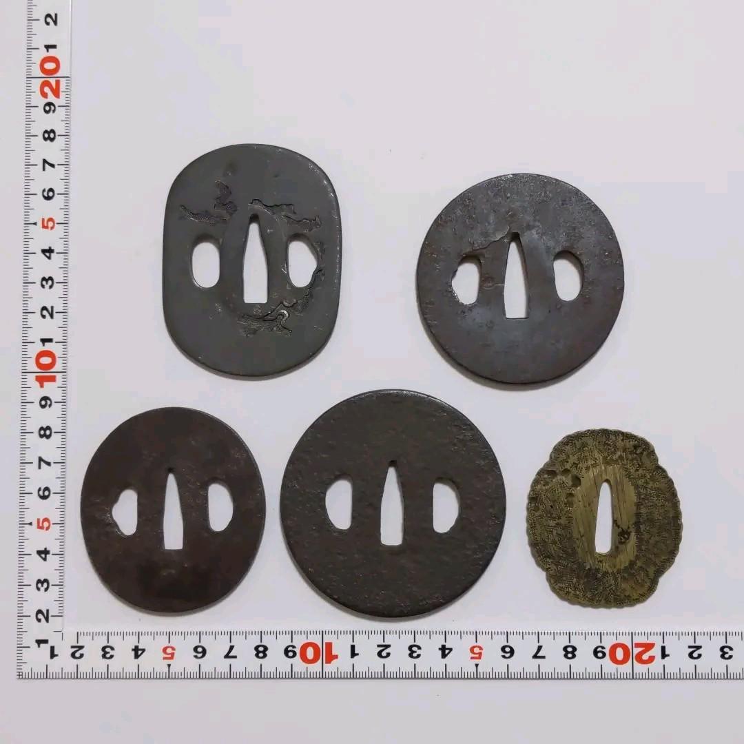 日本刀　鍔　刀装具(30) ５枚