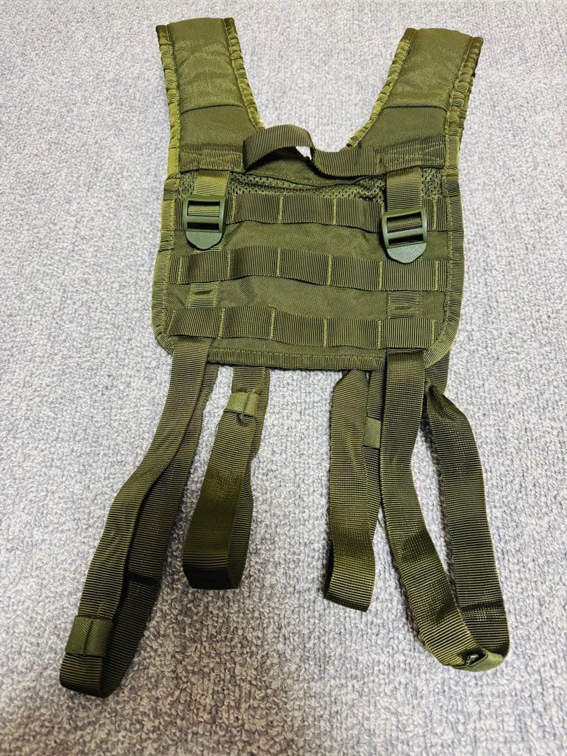 モジュラー式オリーブドラブベスト、サスペンダー、弾帯、ダンプポーチ