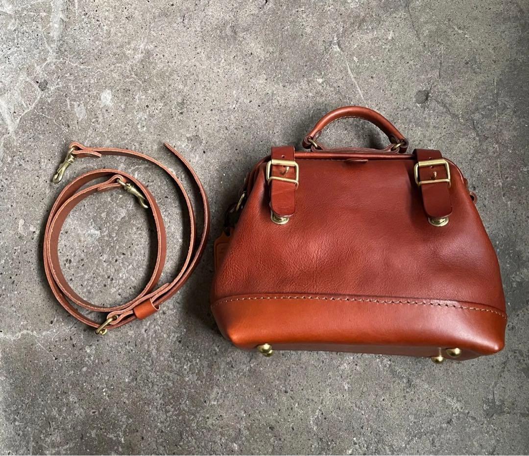 HERZ ヘルツ レザー 口枠 2wayバッグ