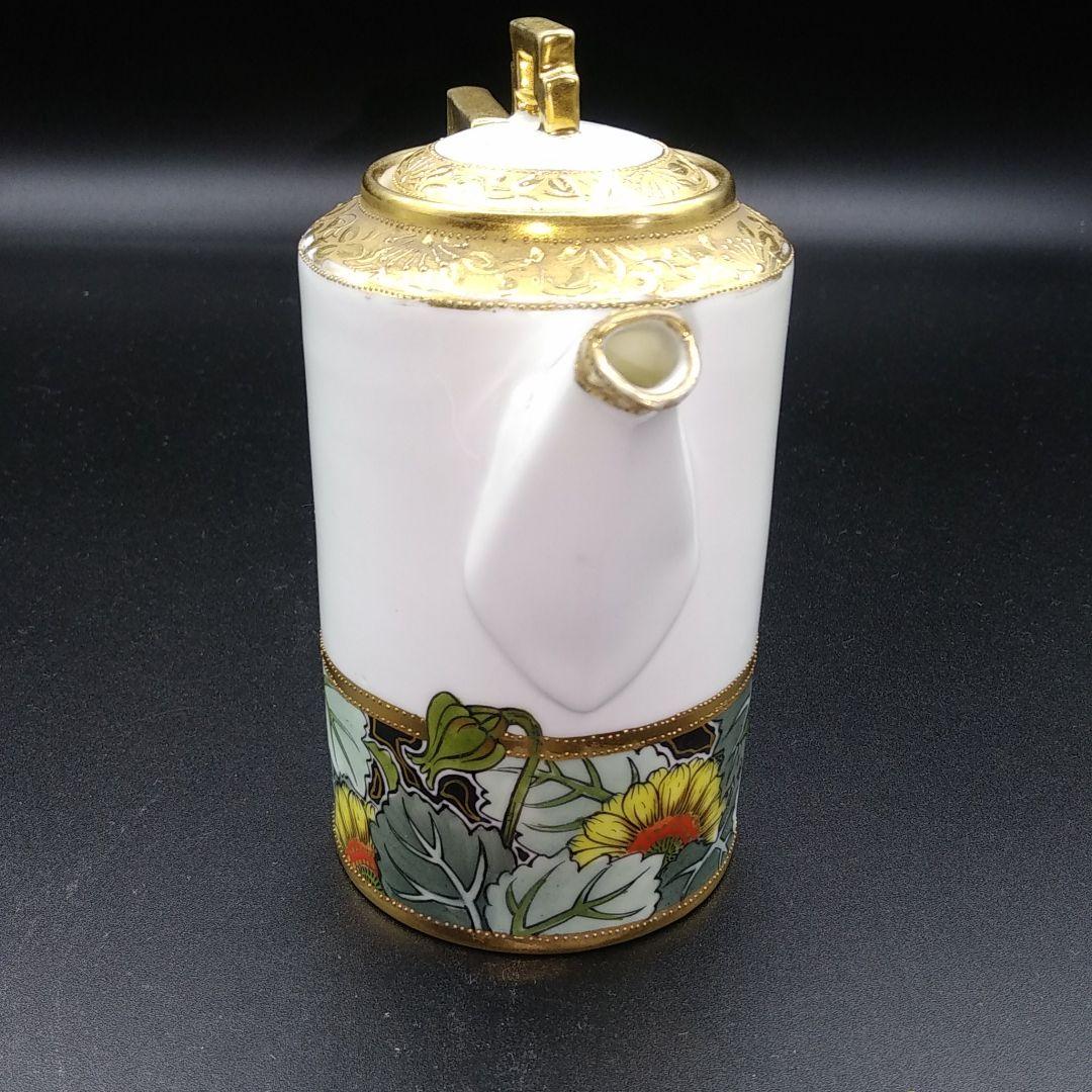 希少 オールドノリタケ ひまわり ポット