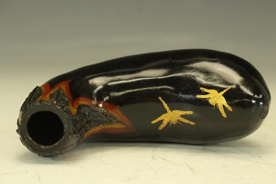 茄子 明治四十五年 九条公分家松園殿拝領 皇太子殿下 茄子(LC496)