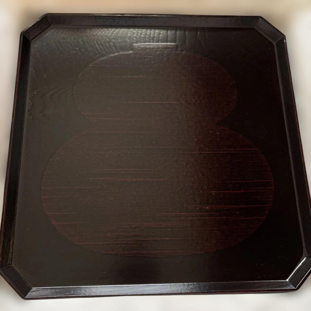 漆器　曙　隈切ひさご膳　二枚セット