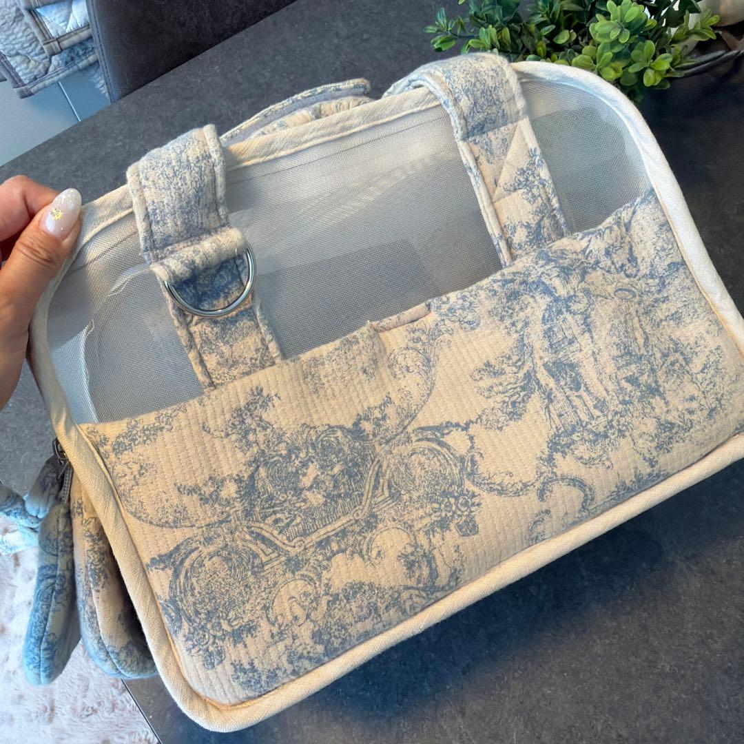 キャリーバッグ・スリング Babiana AJIBAG CUBE SEETHROUGH [Blue]XS