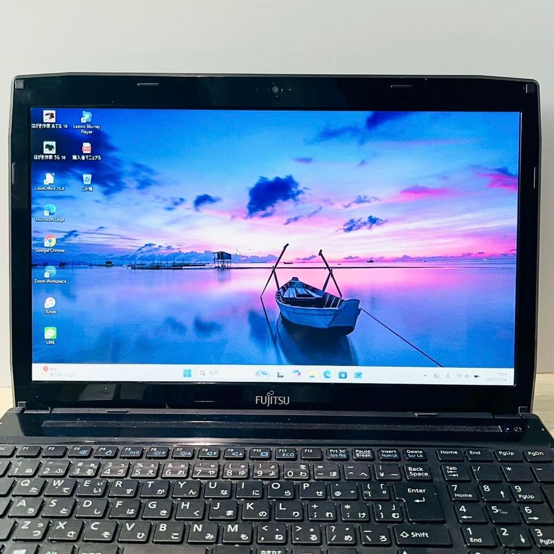 サクサク動作❤️Win11 SSD ノートパソコン ブルーレイ テンキー 8GB