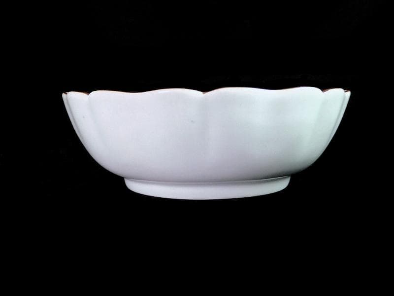 古伊万里　染付　雷紋に雲　花鳥紋の図　膾皿　２客　江戸期　E411AS-CEz