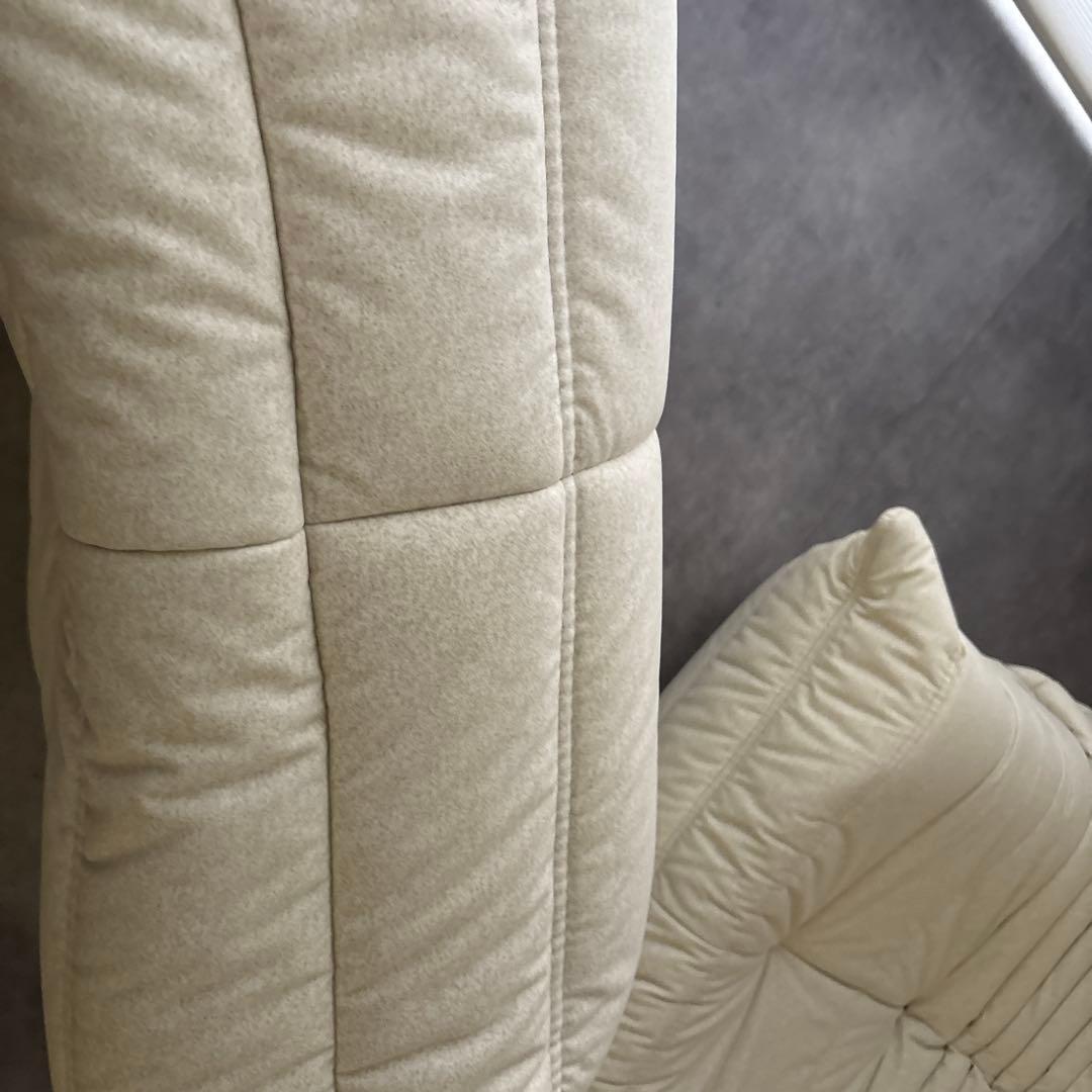 リーンロゼ 50周年限定　トーゴ パフのみ アイボリー ウレタン素材