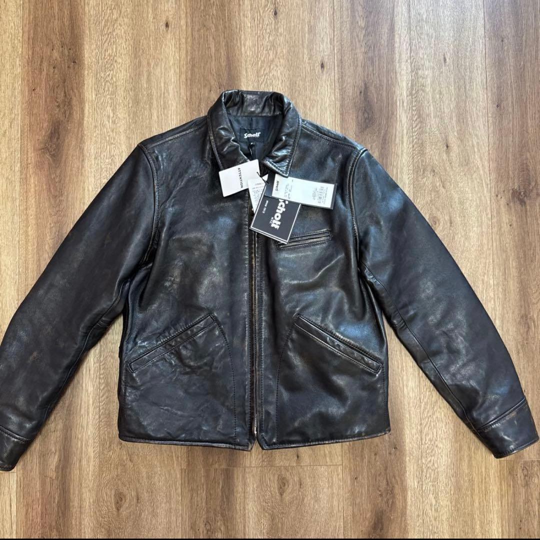 よ*ん様 ショット　スポーツレザージャケット　シングルライダース　ラムレザー