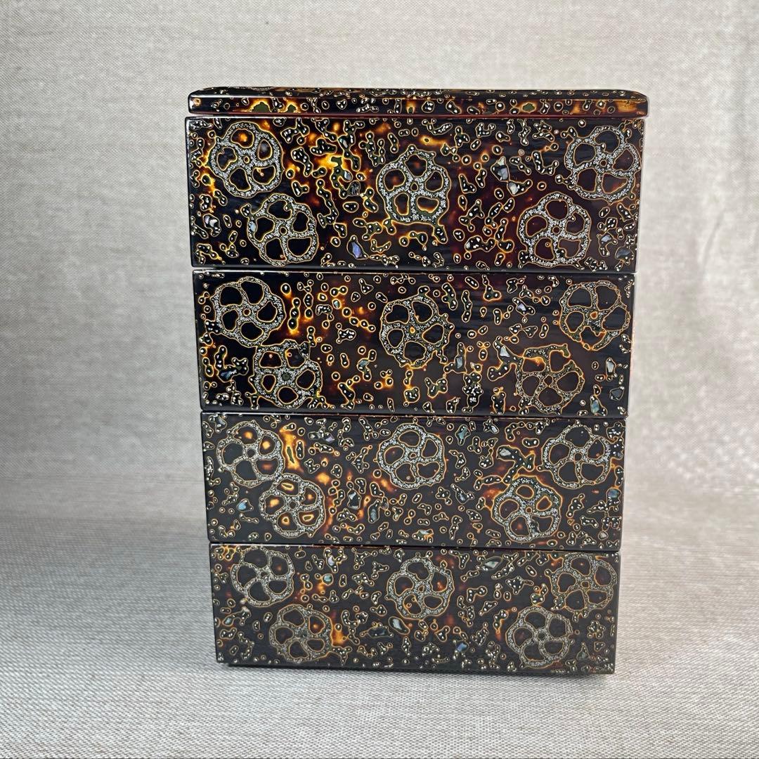 若狭塗　四段重　重箱