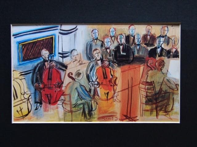 Raoul Dufy、ラウル・デュフィ【Quintette】超希少画・海外レゾネ