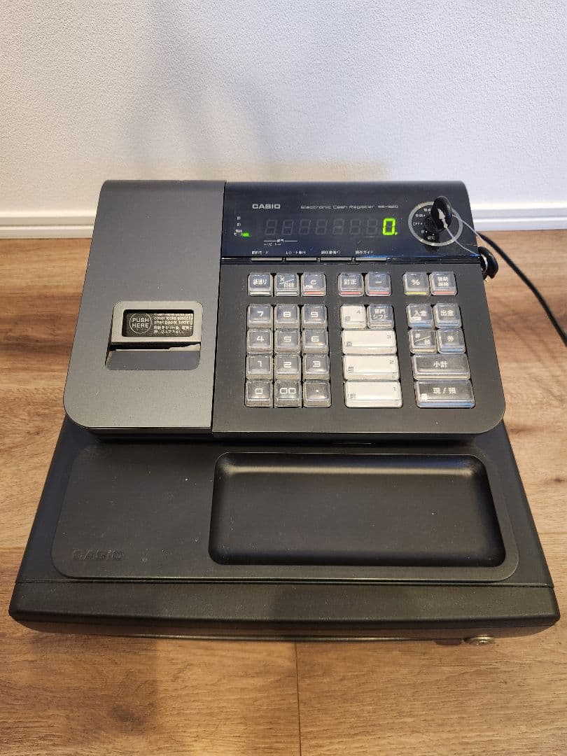p*7様 カシオ　SE-S20　レジスター　CASIO 動作品　鍵付き