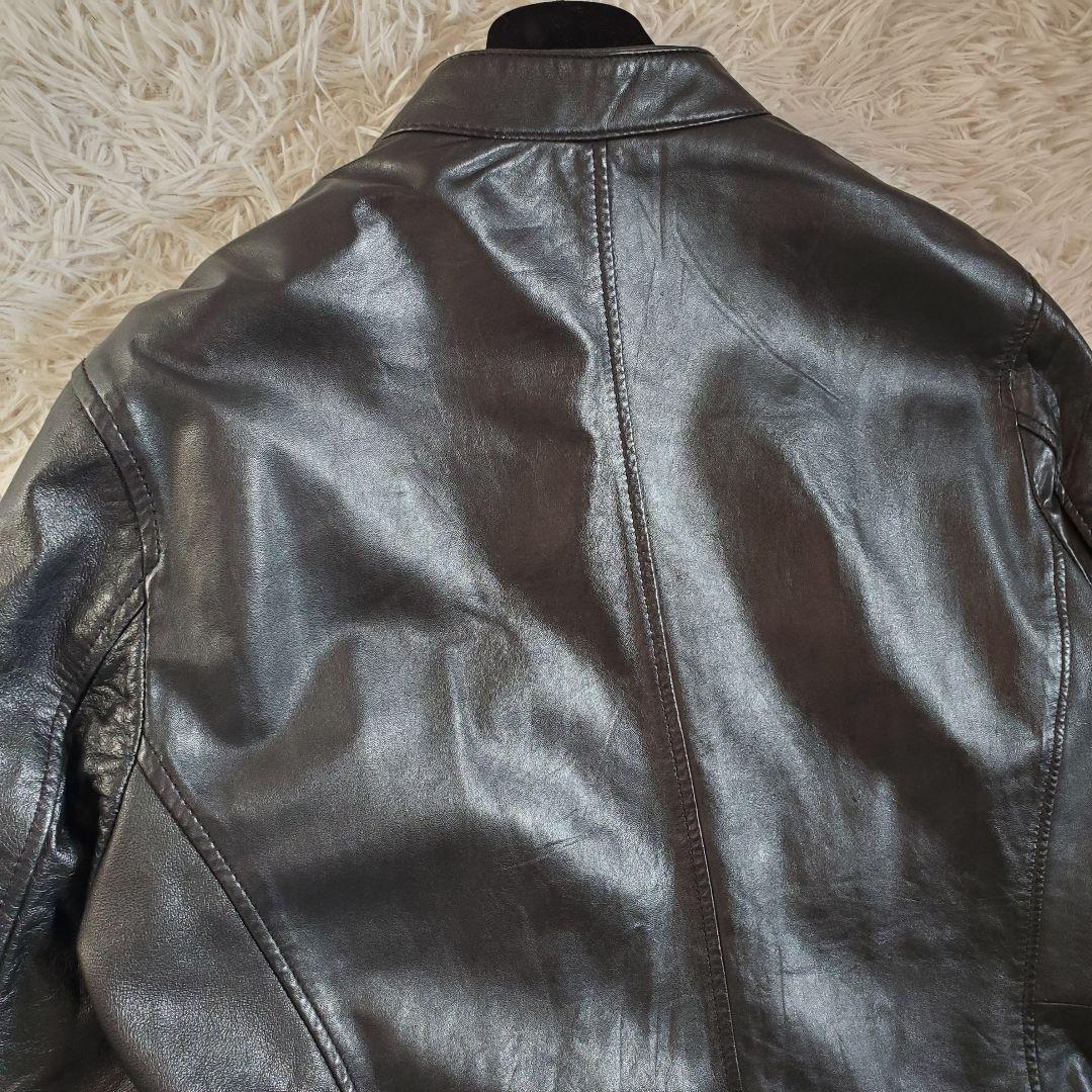 極美品 LHP lazy hazy planet シングル ライダース L 黒