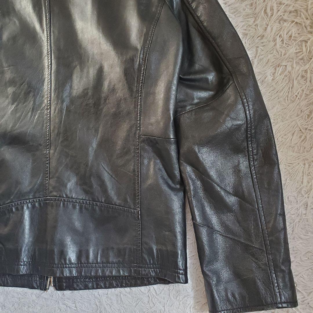 極美品 LHP lazy hazy planet シングル ライダース L 黒