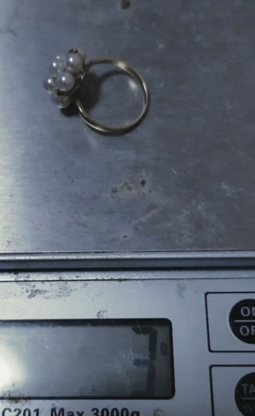 K18 パール ダイヤモンド　リング