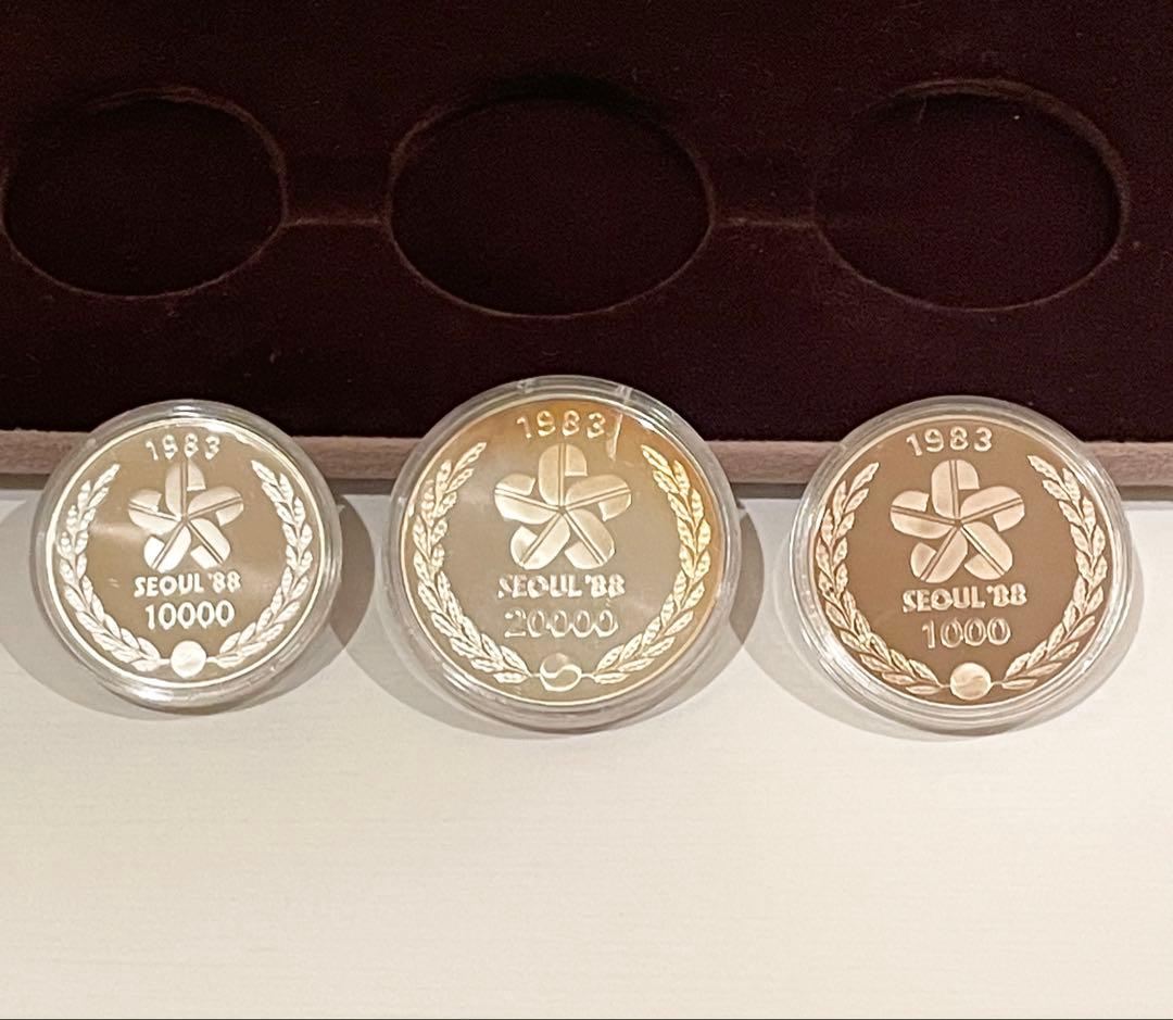 1983年 韓国 ソウルオリンピック記念硬貨 銀貨