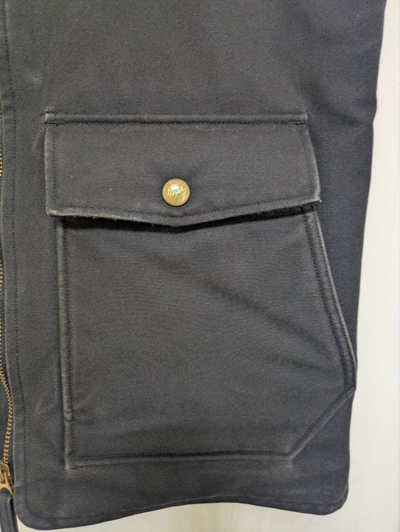 TROPHYclothing ブラック ジッパーベスト サイズ40