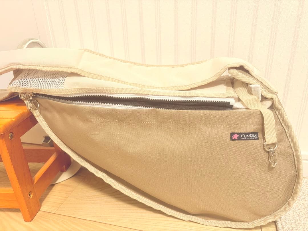 FUNDILE ベージュキャリーバッグ　スタンダード　「黄色い中敷きパッド」付属