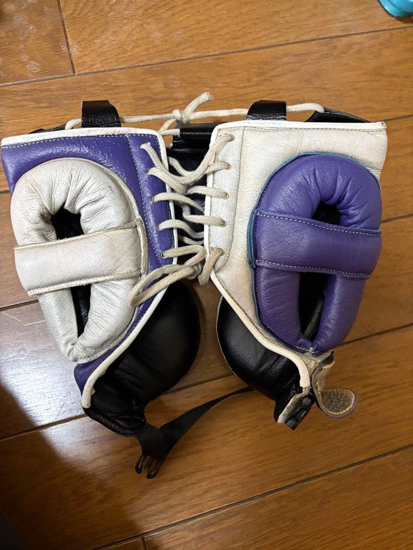 Winning ボクシング ヘッドギア 銀/紫