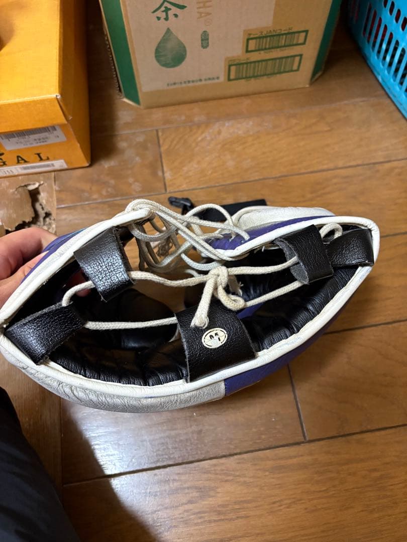 Winning ボクシング ヘッドギア 銀/紫