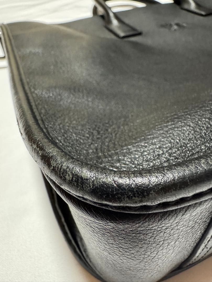 LOEWE ロエベ ビジネスバッグ　ブリーフケース　ブラックレザー