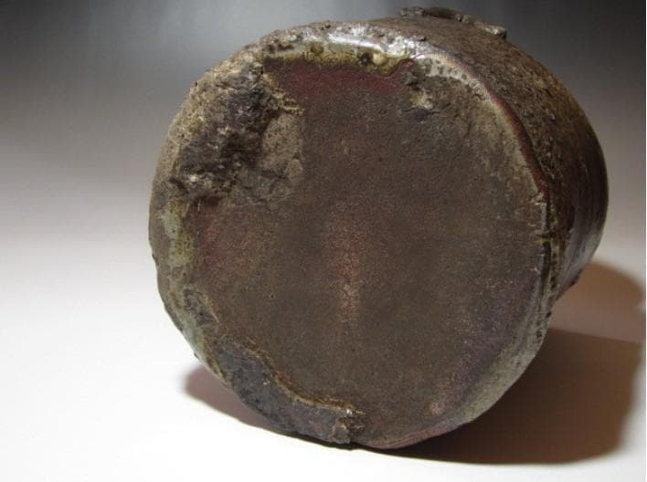 ○古備前 水指「鬼桶」表千家九代 了々斎花押の逸品! n876