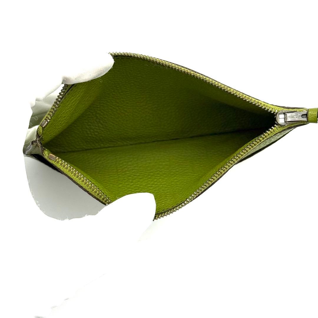 極上美品✨エルメス ドゴン GM デュオ グリーン 長財布 P25