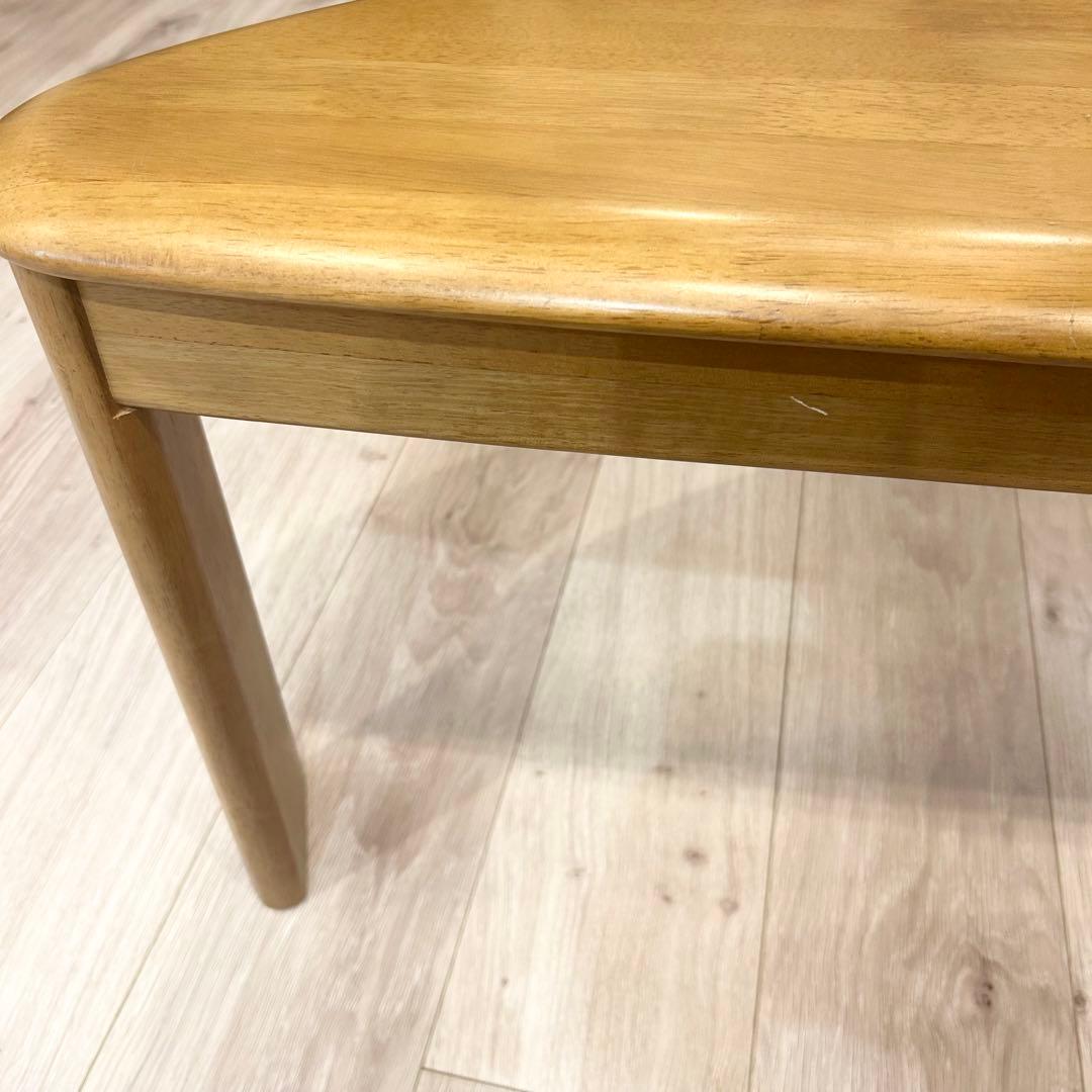 karimoku カリモク　変形　テーブル　半円　ローテーブル　3本脚