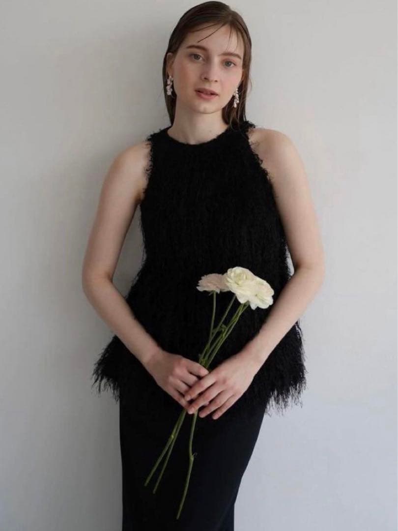 トップス acka fringe american sleeve tops